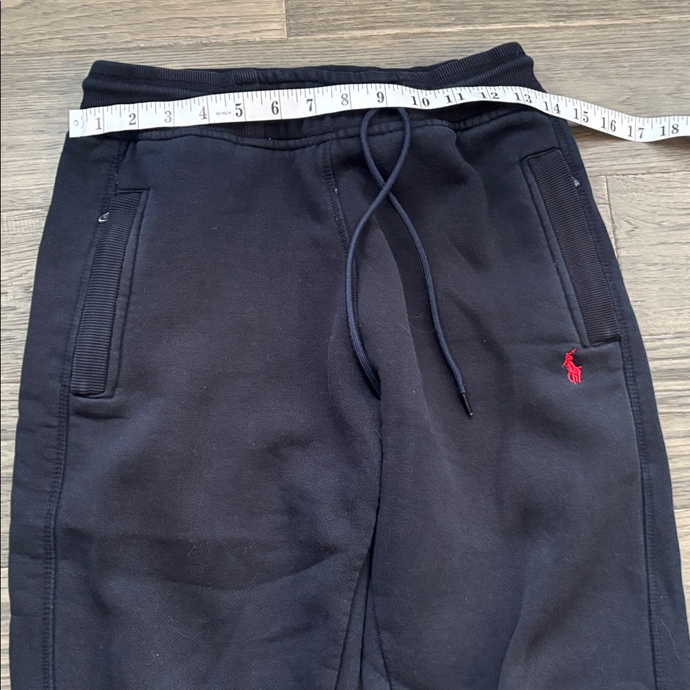 U.S. Polo Assn. | Black Jogger Sweatpants Red Pony with Pockets Size Medium - Picture 6 of 9
